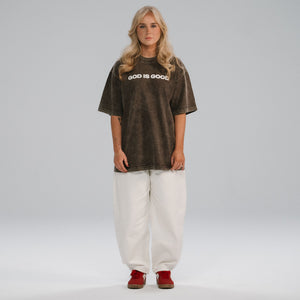 ADULT GOD IS GOOD VINTAGE BROWN FRONT