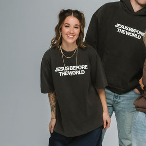 ADULT JESUS BEFORE THE WORLD CHARCOAL FRONT 2