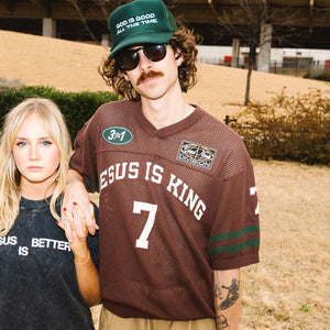 ADULTS // JESUS IS KING CROCHET JERSEY