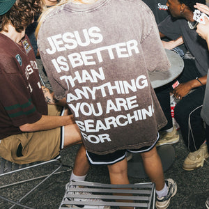 ADULTS // JESUS IS BETTER (VINTAGE BROWN)