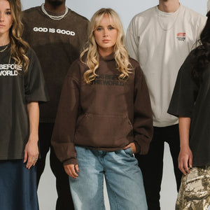 ADULTS // JESUS BEFORE THE WORLD HOODIE (COFFEE)