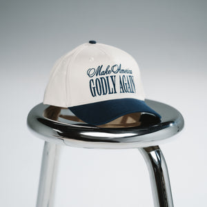 ADULTS // MAKE AMERICA GODLY AGAIN HAT (NAVY)
